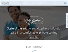 Tablet Screenshot of barronbraces.com